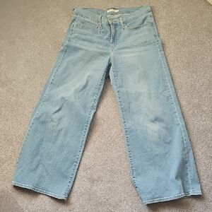 Light Blue Women's Jeans Levi,wide Leg